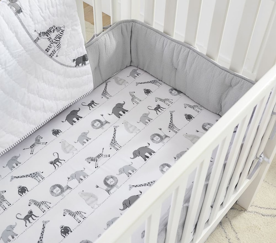 Organic Lawson Fitted Cot Sheet Pottery Barn Kids UK